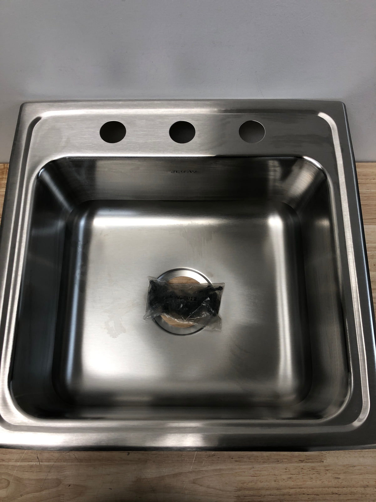 Elkay LR19193 Lustertone 19-1/2" Drop In Single Basin Stainless Steel Kitchen Sink - 3 Faucet Holes