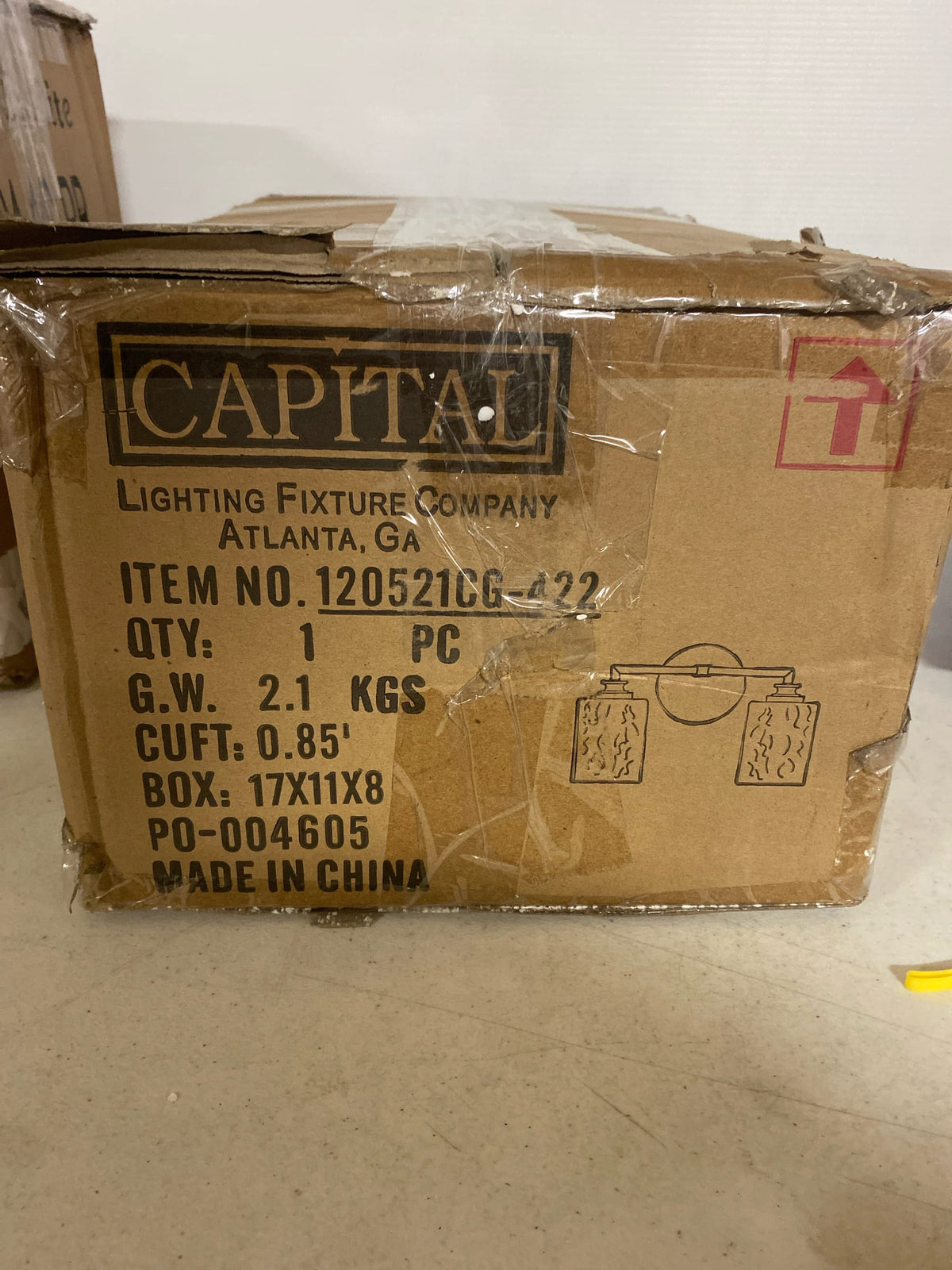 Capital Lighting 120521CG-422 2 Light 9" Tall Bathroom Vanity Light - Capital Gold