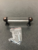 Nostalgic Warehouse 755439 Crystal 3-3/4 Inch Center to Center Handle Cabinet Pull - Timeless Bronze