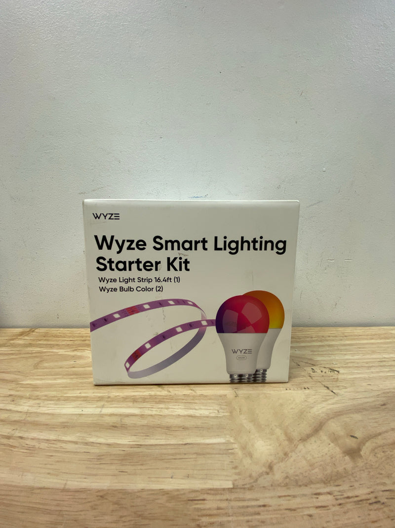 Wyze WLPSLKB Lighting Kit 16.4 ft. Smart Plug-In Color-Changing LED Strip Light and 2 A19 Color Smart Light Bulbs