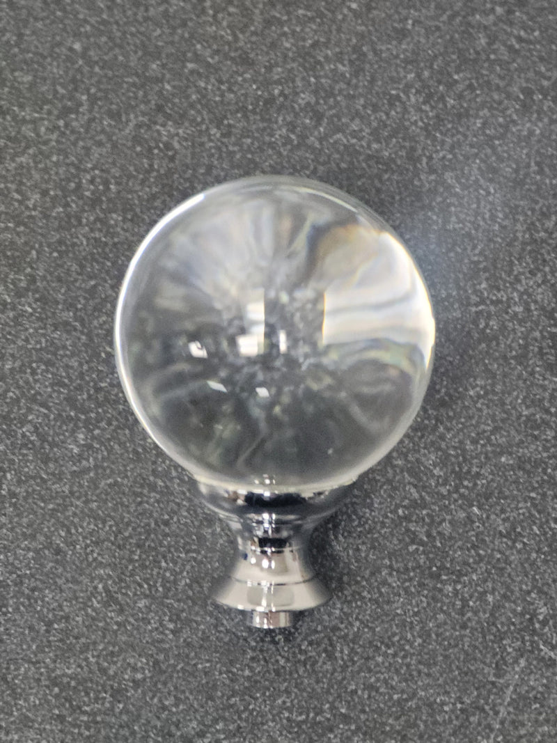 Baldwin 4302260 Crystal 1-3/8 Inch Round Cabinet Knob - Polished Chrome