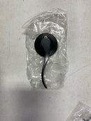 Miseno MLK7011BK Torry Wave Left Handed Non-Turning One-Sided Door Lever - Matte Black