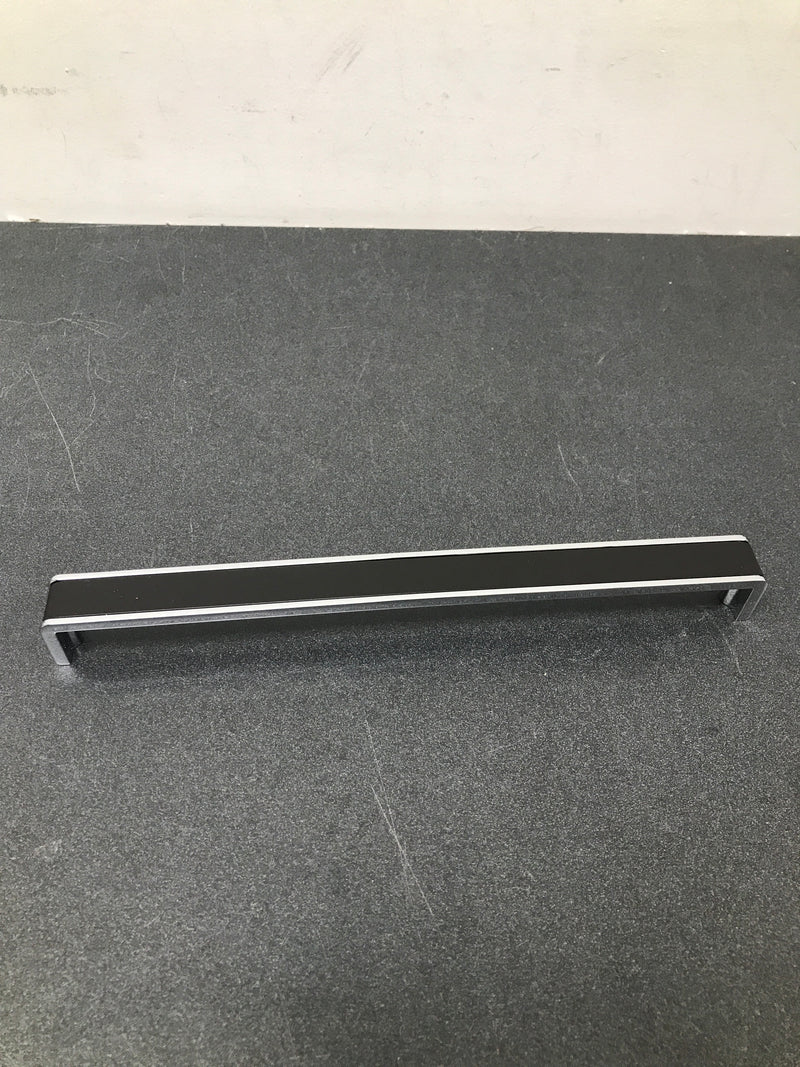 Sietto P-2000-12-MB-PC Fusion 12 Inch Center to Center Handle Cabinet Pull - Matte Black / Polished Chrome