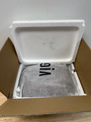 Vigo VG07091 Sottile 18-1/8" Rectangular Glass Vessel Bathroom Sink - Amber