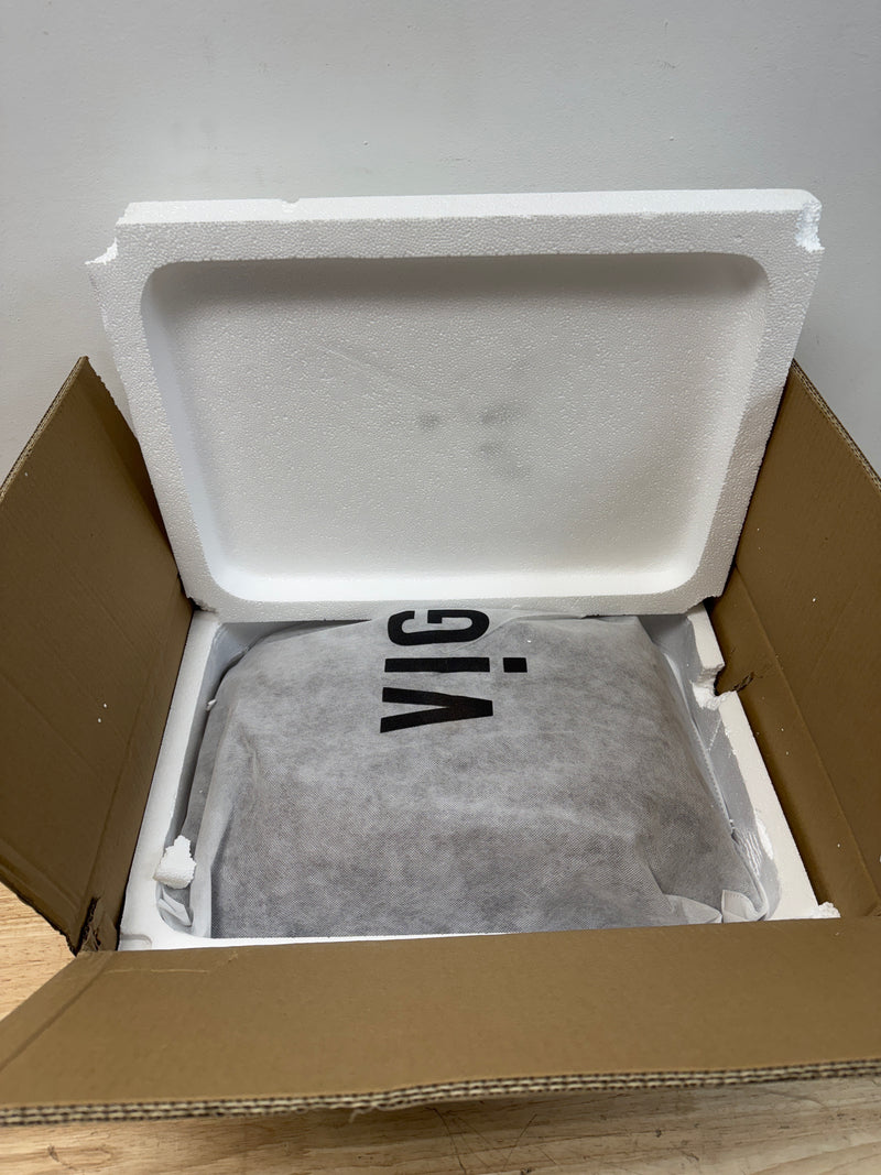 Vigo VG07091 Sottile 18-1/8" Rectangular Glass Vessel Bathroom Sink - Amber