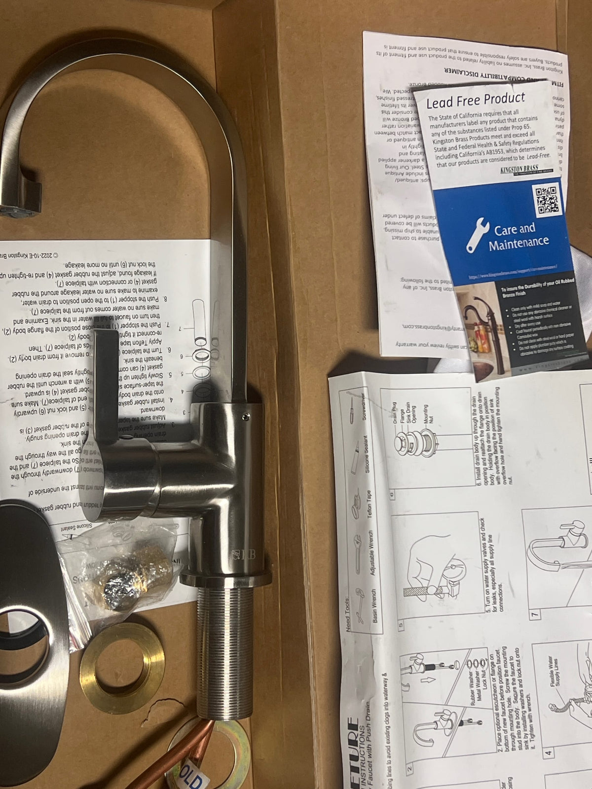 Kingston Brass LS8618CTL Continental 1.75 GPM Single Hole Bar Faucet - Brushed Nickel
