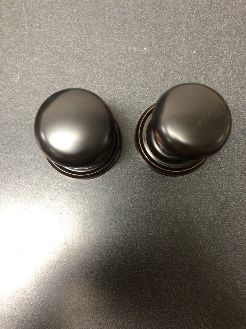 Emtek 8050PUS10B Providence Non-Turning Two-Sided Dummy Door Knob Set with Regular Rose from the Brass Classic Collection - Oil Rubbed Bronze