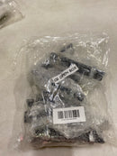 10 PK Sietto P-1903-5.5 Adjustable Center to Center 5-1/2"L Handle Black/Chrome
