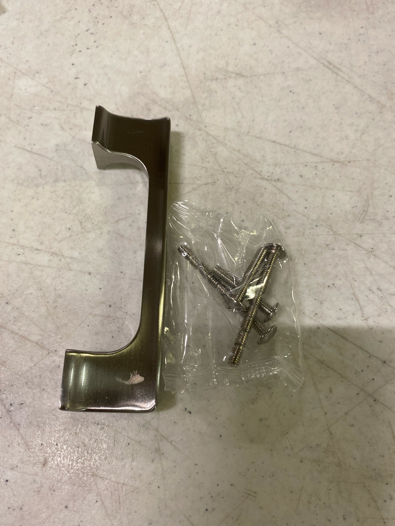 Jeffrey Alexander 752-96SN Sullivan 3-3/4" Center to Center Tapered Square Contemporary Cabinet Handle / Drawer Pull - Satin Nickel