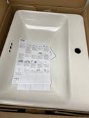 KOHLER Vox White Drop-In Rectangular Bathroom Sink with Overflow Drain (23-in x 18.125-in)