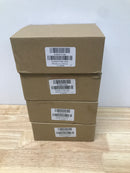 Probrico Entry Door Knobs with Single Cylinder Deadbolts 4 Pack Keyed Alike Matte Black Front Door Locksets for Office Entrance Door Exterior Entry Handleset Oval Egg Knobs