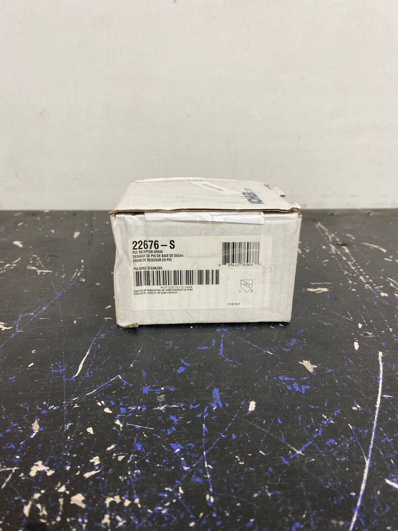 Kohler K-22676-S Round Grid Shower Drain - Stainless Steel