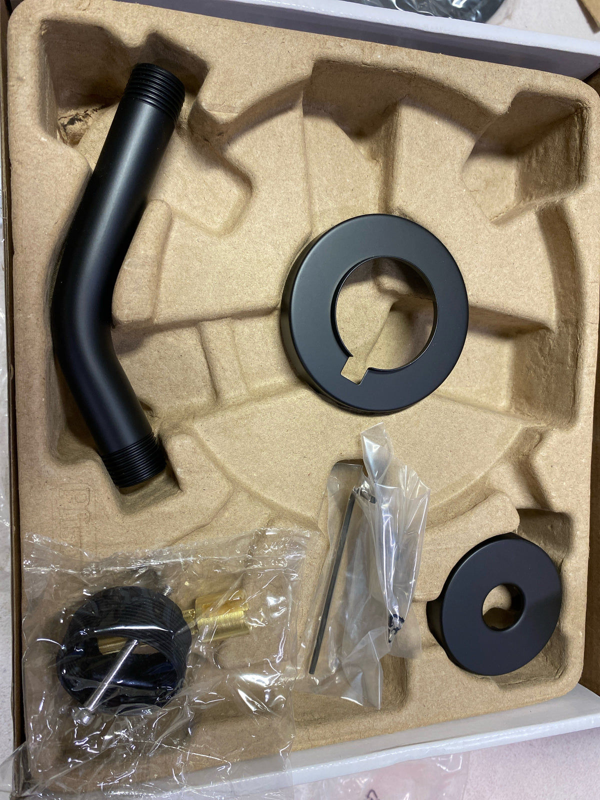 Pfister Zeelan Tub & Shower Trim Kit, Valve and Cartridge Included, 1-Handle, Matte Black Finish, 8P8WS2ZLSB