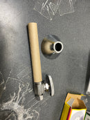 Brasscraft CS41BX C1 1/2 in. Sweat Inlet x 3/8 in. Comp Outlet Multi-Turn Straight Valve with 5 in. Extension Tube & Bell Flange