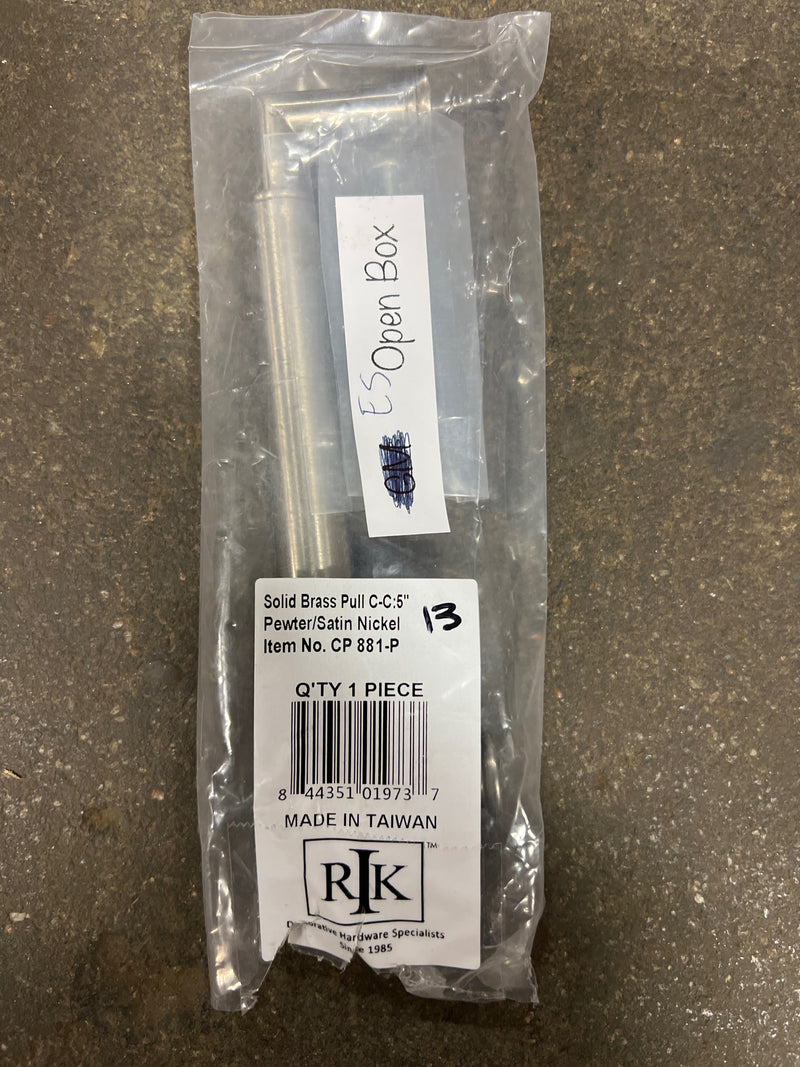 RK International CP 881-P 5"cc Cylinder Middle Pull - Satin Nickel/Pewter