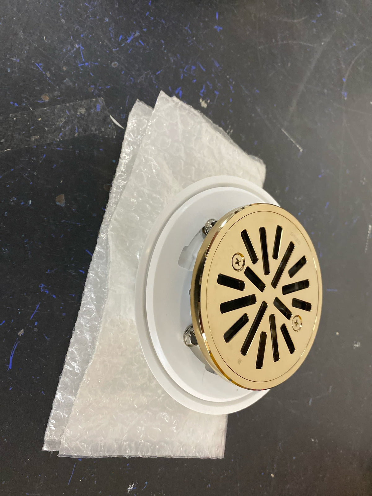 Brizo BT061414-PG 4" Tile-In Round Shower Drain - Polished Gold
