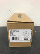Kwikset Pismo Square Matte Black Bed/Bath Door Knob-730PSK SQT 514