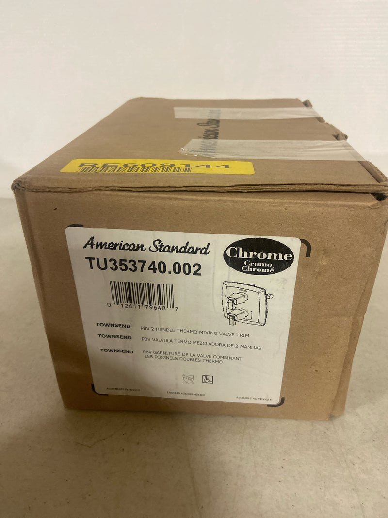 American standard TU353740.002 Townsend 2-Handle Wall Mount Diverter Valve Trim Kit in Polished Chrome (Valve Not Included)