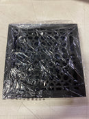 Signature Hardware 327459 Oversized Honeycomb Cast Iron Wall Register - 8" x 8" (9-3/8" x9-3/8" Overall) - Black Powder Coat