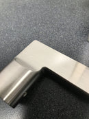 Baldwin Reserve Square Satin Nickel Universal Hall/Closet Door Lever with Contemporary Square Rose