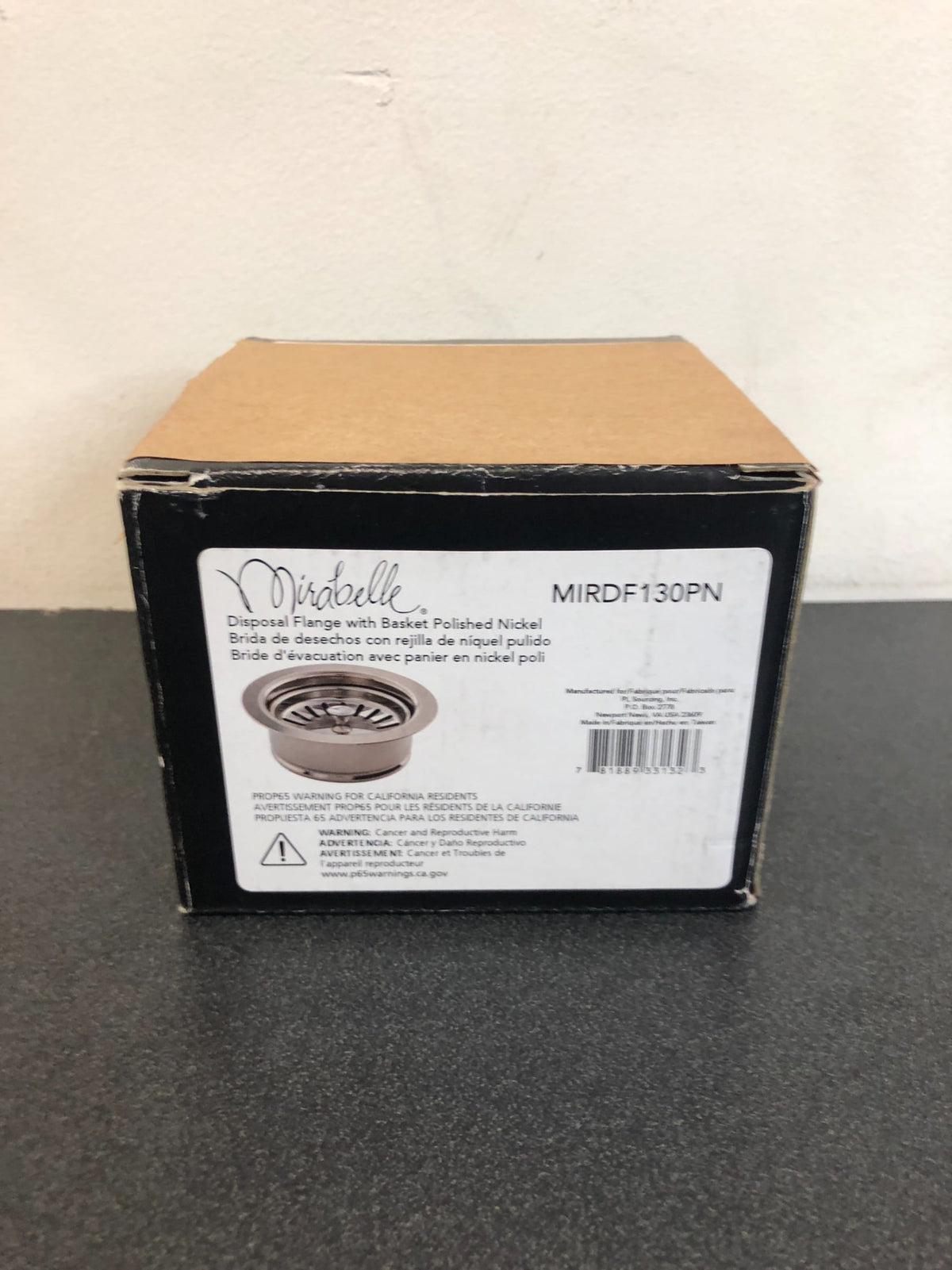 Signature Hardware 4-1/2" Garbage Disposal Flange with Stopper for Sinks up to 5/8" Thick