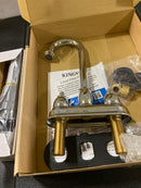 Kingston Brass KB3611NL Vintage 1.2 GPM Centerset Bathroom Faucet with Pop-Up Drain Assembly - Polished Chrome