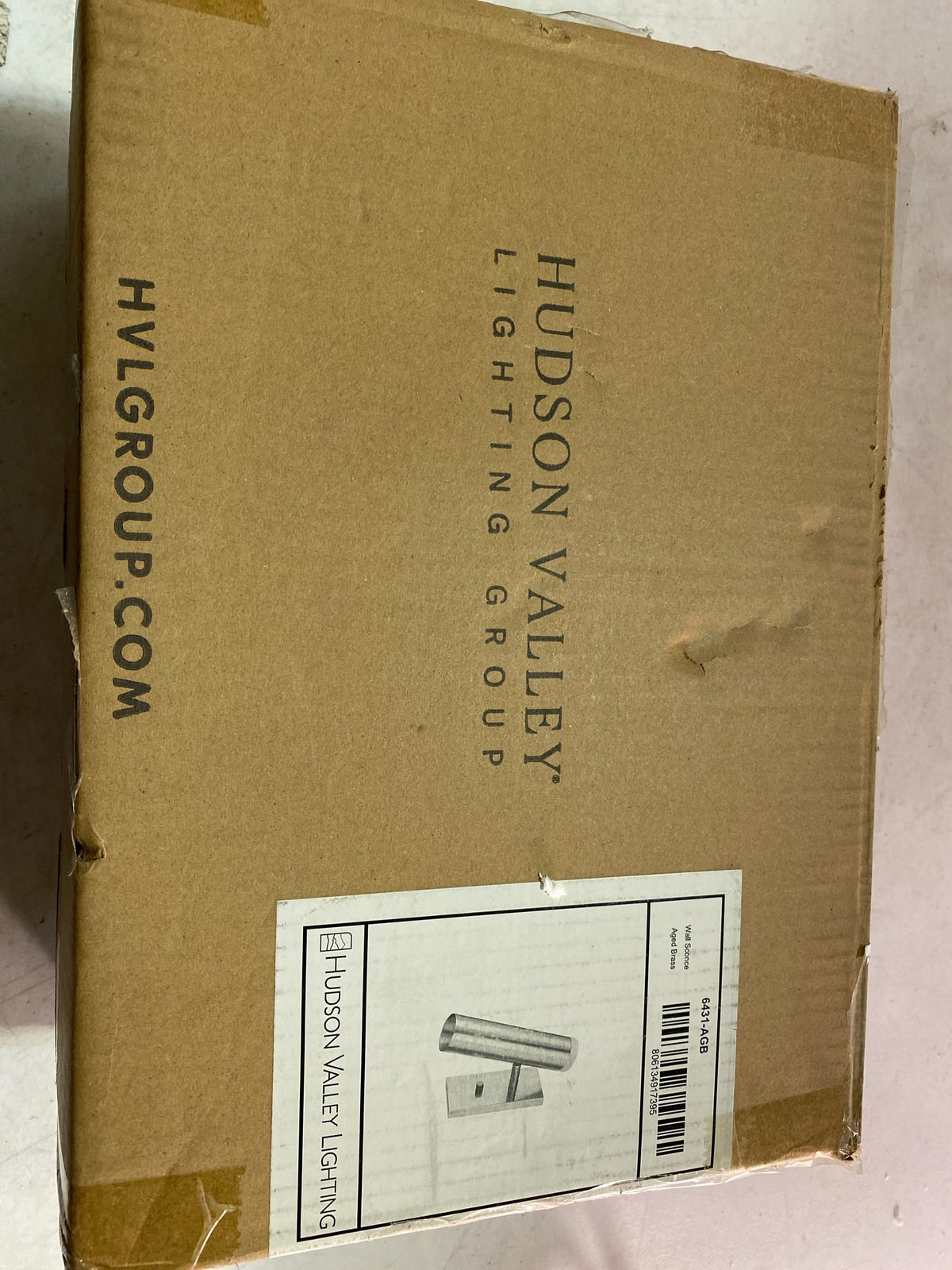 Hudson Valley Lighting 6431-AGB Clark - 1 Light Wall Sconce in Modern Style-11.5 Inches Tall and 4.25 Inches Wide