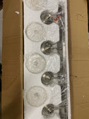 Design House 578849 Dane 4 Light 32" Wide Vanity Light with Frosted Glass Shades - Satin Nickel