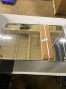 Jensen 1448 16" x 26" Frameless Single Door Medicine Cabinet - Stainless Steel