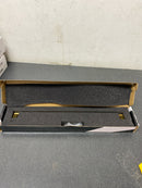 Alno A430-12-SB Vogue 12" Center to Center Solid Brass Large Cabinet Handle / Drawer Pull - Satin Brass