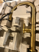 Kohler 28268-2MB Components 19.42 in. H Pull Down Sprayer Kitchen Faucet In Vibrant Brushed Moderne Brass with 360° Spout Swivel