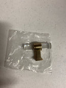 Amerock Glacio 2-1/8 inch (54mm) Length Clear/Golden Champagne Cabinet Knob, BP36977CBBZ