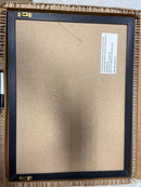 Martha stewart BR-PM-COM-MW4C1-4561-BK-MS Black Woodgrain 18"W x .75"D x 24"H Wall Calendar Marker Board