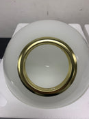 Elegant Lighting LD6036BR Eclipse Single Light 10" Wide Pendant with Frosted Glass - Brass / Frosted White