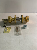 Kwikset 730PSKRDT-4 Pismo Privacy Door Knob Set with Round Rose - Satin Brass