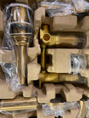 Signature Hardware 483900 Lexia 1.2 GPM Wall Mounted Widespread Bathroom Faucet with Pop-Up Drain Assembly - Brushed Gold