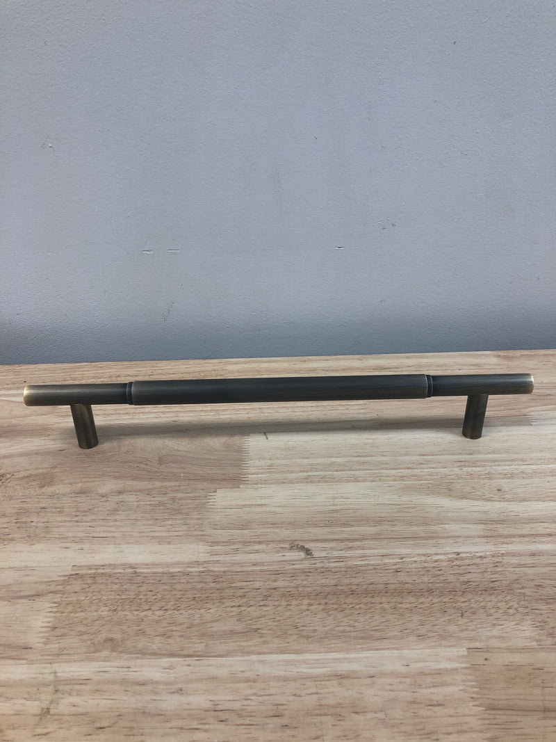 Signature Hardware 450253 Colmar 12 Inch Center to Center Bar Cabinet or Appliance Pull - Antique Brass