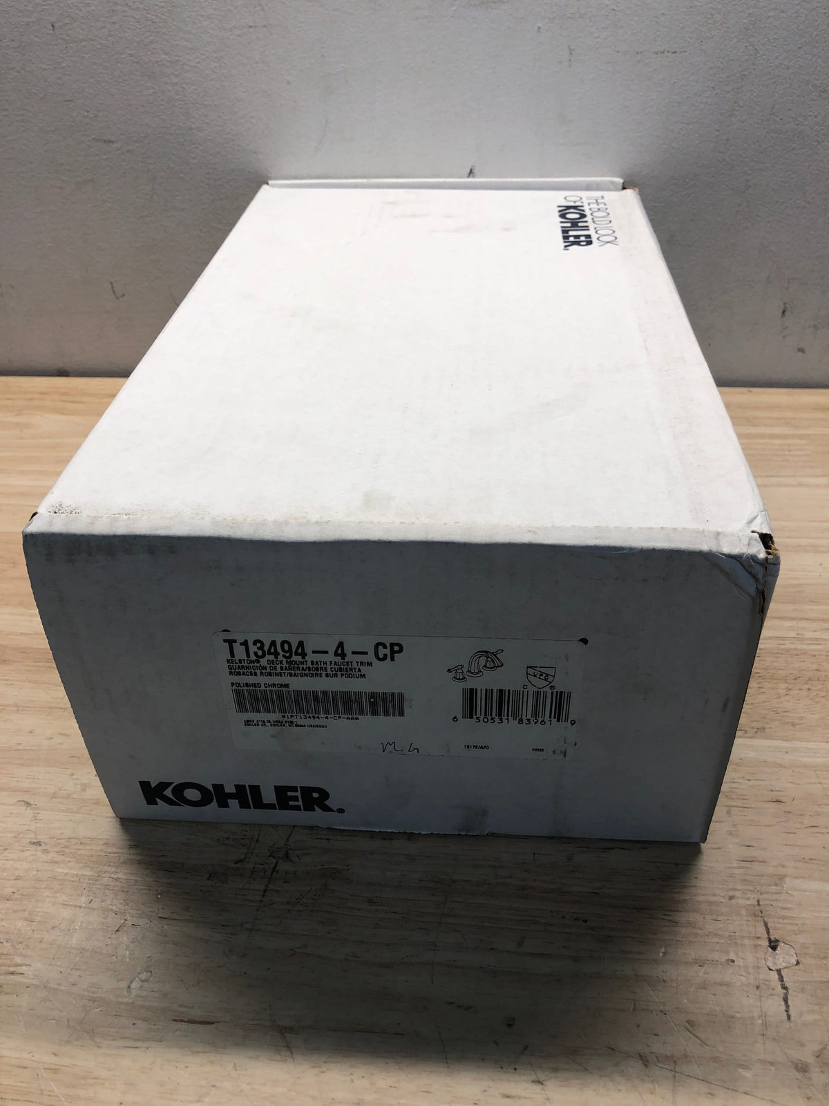 Kohler K-T13494-4-CP Kelston Double Handled Deck Mounted Roman Tub Filler - Polished Chrome