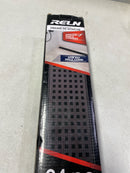 Reln FD2403SQBK 24 in. Matte Black Linear Shower Drain with Square Pattern Drain Cover