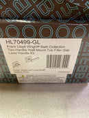 Brizo HL70499-GL Frank Lloyd Wright Tub Filler Handle Kit - Gap Lever - Luxe Gold