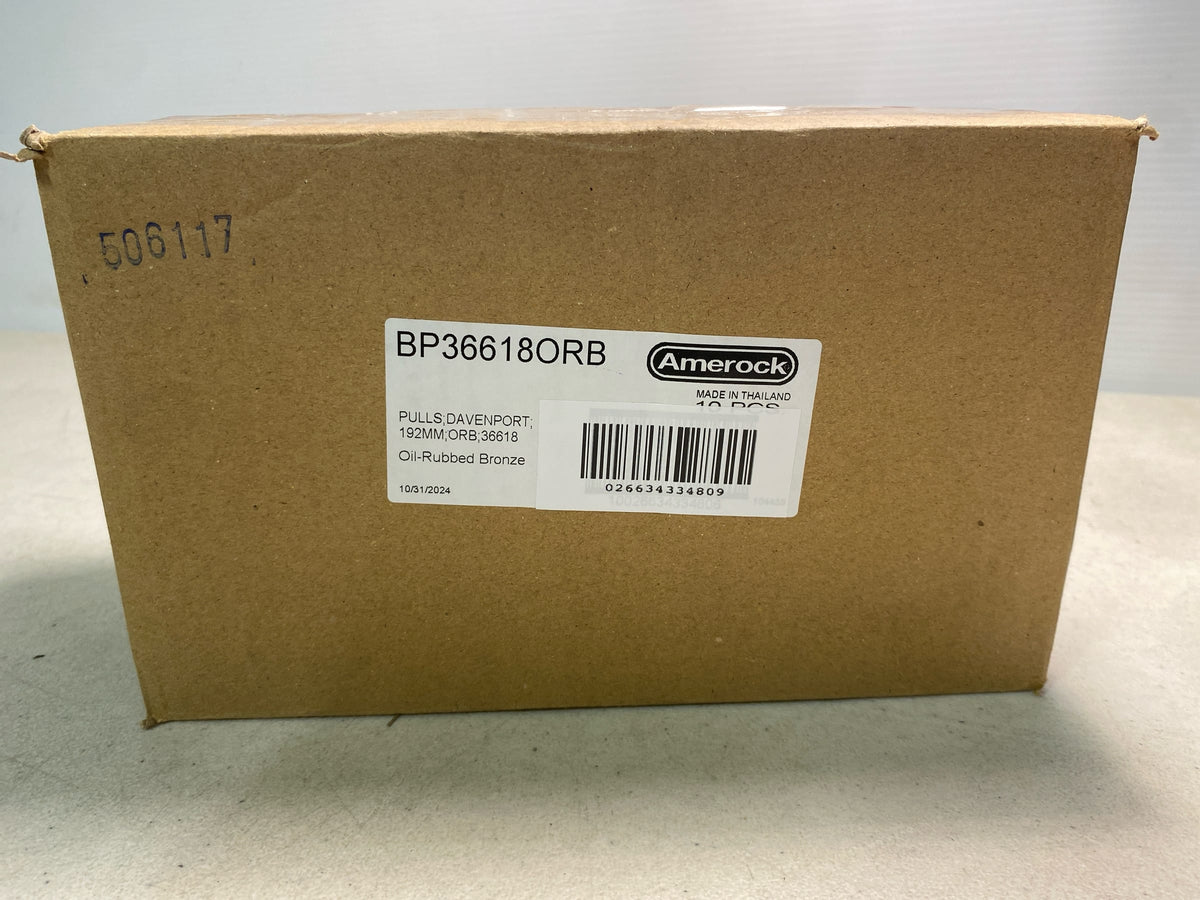 Amerock BP36618ORB Davenport 7-9/16 Inch Center to Center Bar Cabinet Pull - Oil Rubbed Bronze