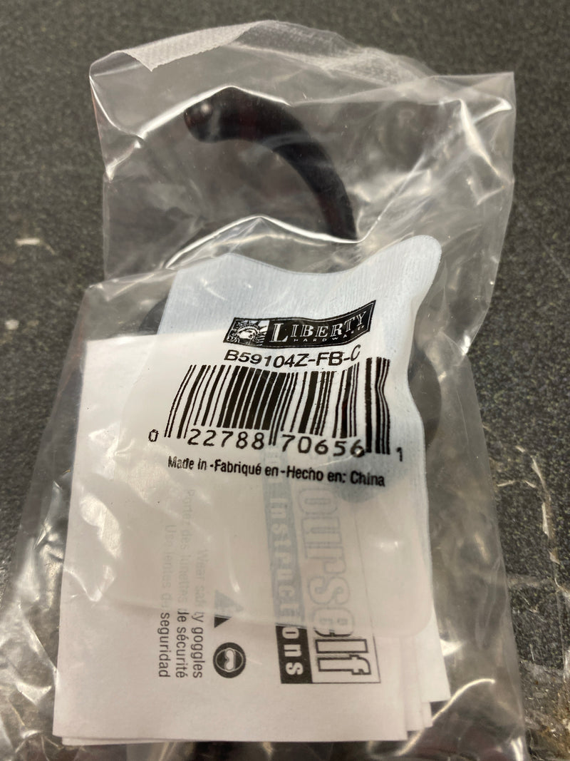 Liberty B59104Z-FB-C 1-13/16 in. Matte Black Double Wall Hook