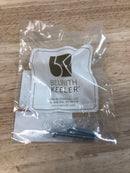 Belwith Keeler B076304GF-BGB Chrysalis 1-3/16 Inch Modern Glam Cut Glass Geometric Cabinet Knob / Drawer Knob with Wire Wrap Inspired Accent - Brushed Golden Brass With Frosted Glass