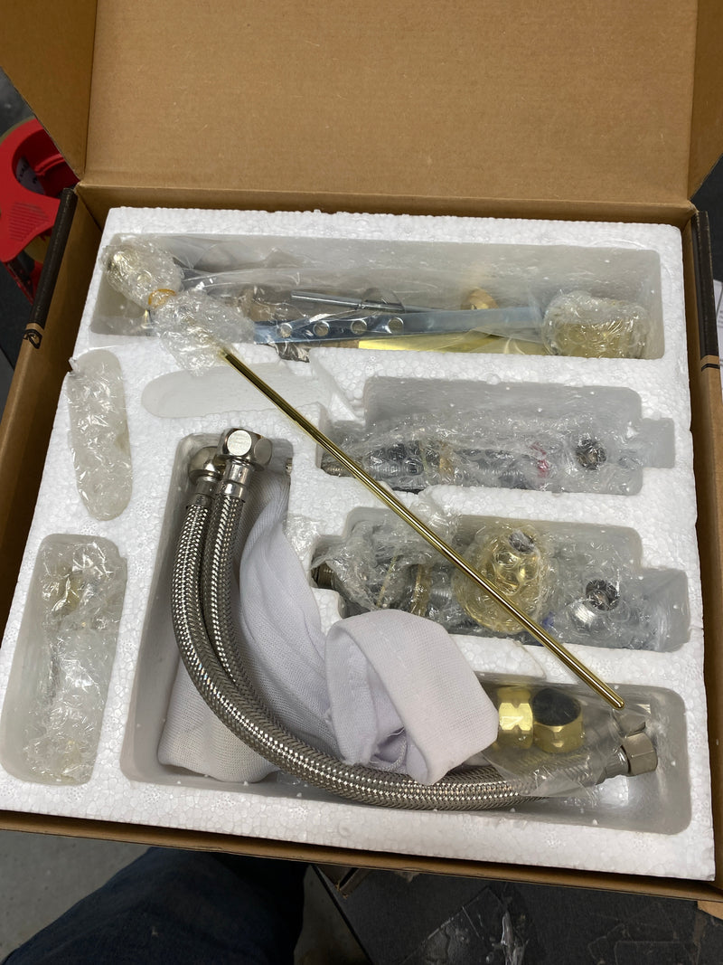 Kingston Brass KS3952PL Restoration 1.2 GPM Mini-Widespread Bathroom Faucet with Pop-Up Drain Assembly - Polished Brass