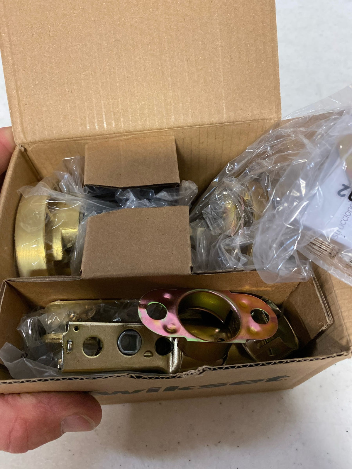 Kwikset 258RDT-4S.STRKP Uptown Low Profile Single Cylinder Deadbolt with SmartKey Technology - Satin Brass