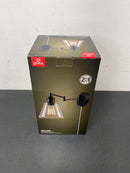 Globe Electric 65311 LeClair Single Light Swing Arm Wall Sconce with Clear Glass Shade and Canopy On / Off Switch - Oil Rubbed Bronze