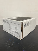 Delta T13391 Single Handle Shower Valve Trim with Push Button Diverter and Metal Lever Handle from the Commercial Series - Chrome