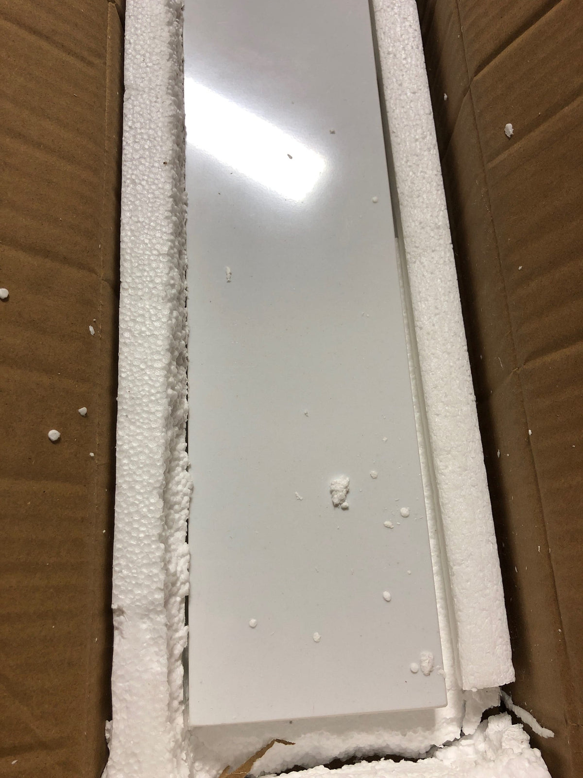 Altair Design 21 in.W Engineered Stone Vanity Sidesplash in Snow White