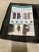 Pro space ICBO4263BL1P 42 in. W x 63 in. L Blackout Curtains with Grommet Top Room Darkening Noise Reducing, Black（1 Panel）