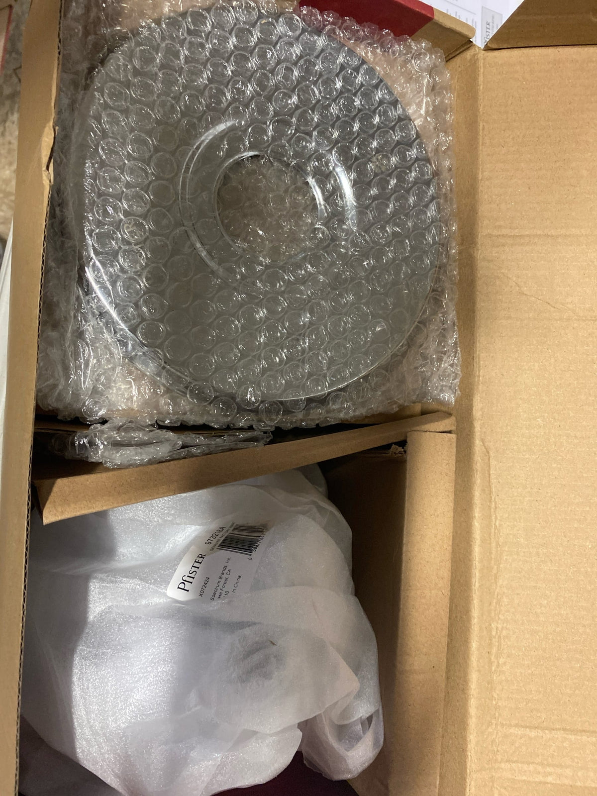 Pfister LG89-8GL1C Saxton Tub and Shower Trim Package with 1.8 GPM Multi Function Shower Head - Polished Chrome